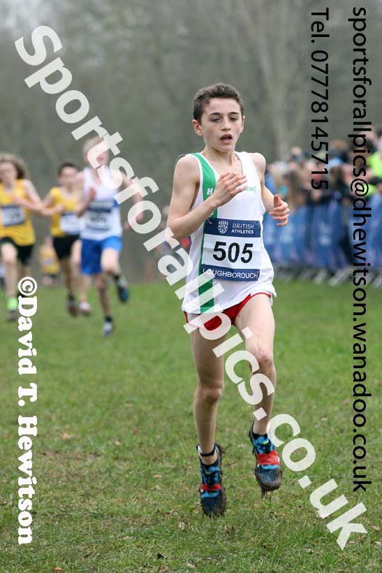 Boys under-13s Inter Counties Cross Country, Prestwold Hall, Loughborough. Photo: David T. Hewitson/Sports for All Pics